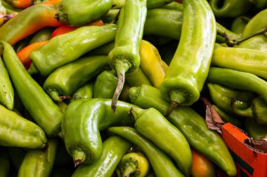 Taze sebze İsrail piyasada satılan closeup  