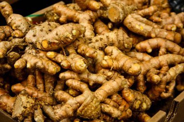 Taze sebze İsrail piyasada satılan closeup  