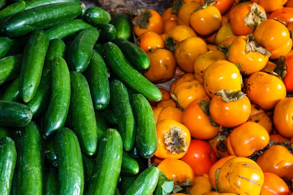 Taze sebze İsrail piyasada satılan closeup  