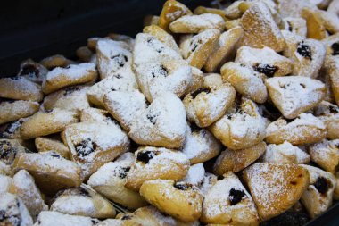  İsrail bir fırında çeşitli ekmek ve hamur işleri closeup satılan