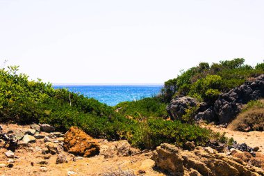 Crete kırsal manzara ve doğa