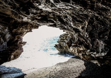 plaj ve kıyı şeridi Crete adasının görünümü