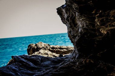 plaj ve kıyı şeridi Crete adasının görünümü
