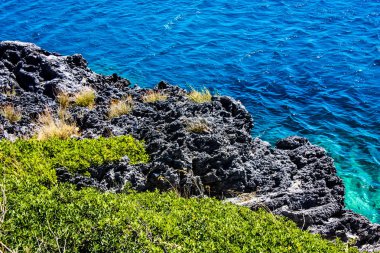 plaj ve kıyı şeridi Crete adasının görünümü