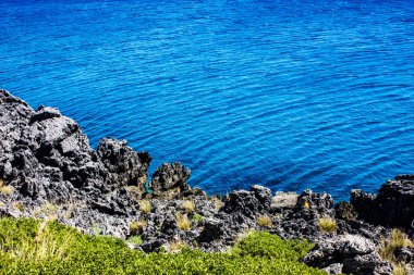 plaj ve kıyı şeridi Crete adasının görünümü