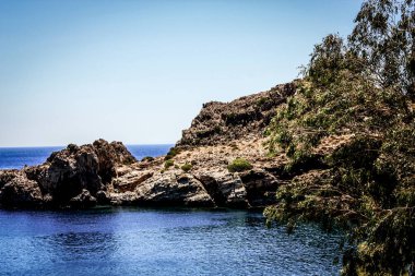 plaj ve kıyı şeridi Crete adasının görünümü