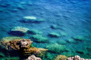 plaj ve kıyı şeridi Crete adasının görünümü