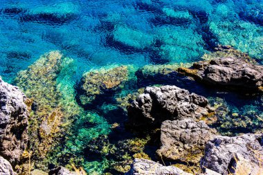 plaj ve kıyı şeridi Crete adasının görünümü