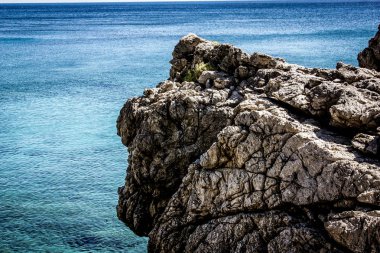 plaj ve kıyı şeridi Crete adasının görünümü