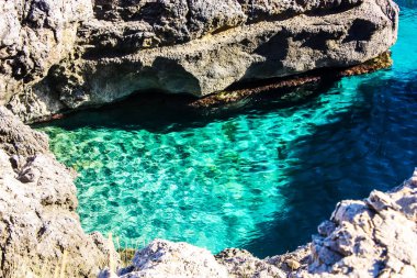 plaj ve kıyı şeridi Crete adasının görünümü