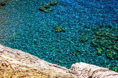  plaj ve kıyı şeridi Crete adasının görünümü