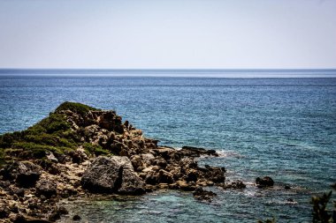  plaj ve kıyı şeridi Crete adasının görünümü