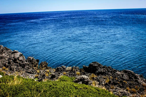 Vue Sur Plage Littoral Crète Île — Photo