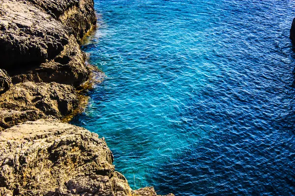 Vista Para Praia Costa Ilha Creta — Fotografia de Stock