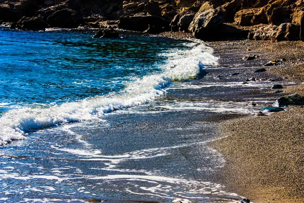 Pemandangan Pantai Dan Garis Pantai Pulau Kreta — Stok Foto