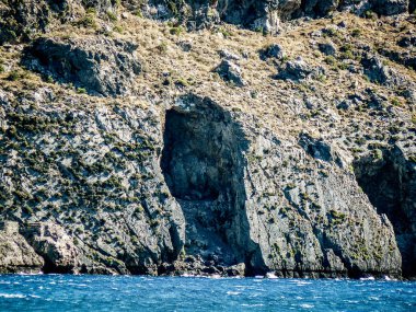 plaj ve kıyı şeridi Crete adasının görünümü