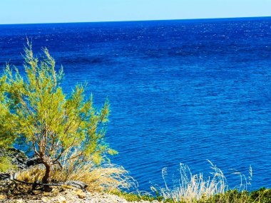 plaj ve kıyı şeridi Crete adasının görünümü