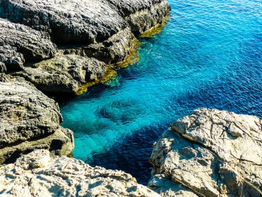 plaj ve kıyı şeridi Crete adasının görünümü