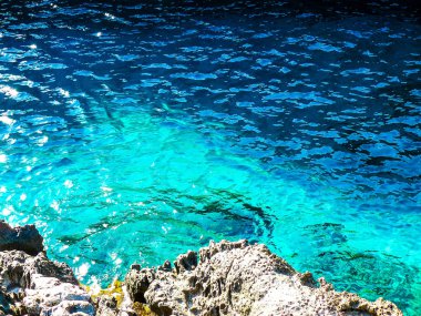 plaj ve kıyı şeridi Crete adasının görünümü