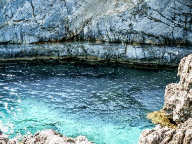 plaj ve kıyı şeridi Crete adasının görünümü