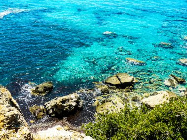 plaj ve kıyı şeridi Crete adasının görünümü