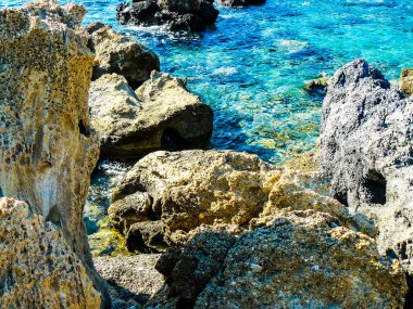 plaj ve kıyı şeridi Crete adasının görünümü