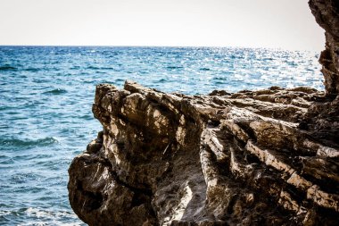 plaj ve kıyı şeridi Crete adasının görünümü