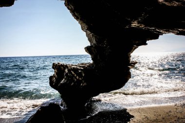 plaj ve kıyı şeridi Crete adasının görünümü