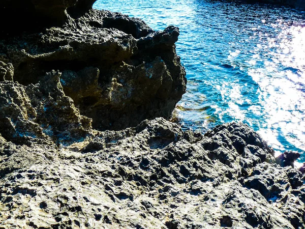 Vista Playa Costa Isla Creta —  Fotos de Stock