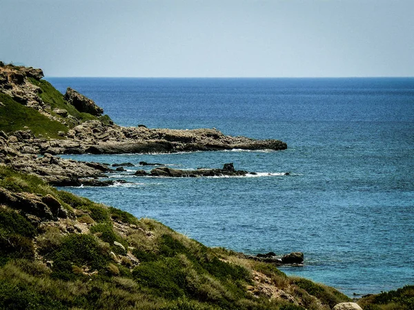 ビーチとクレタ島の海岸線の景色 — ストック写真