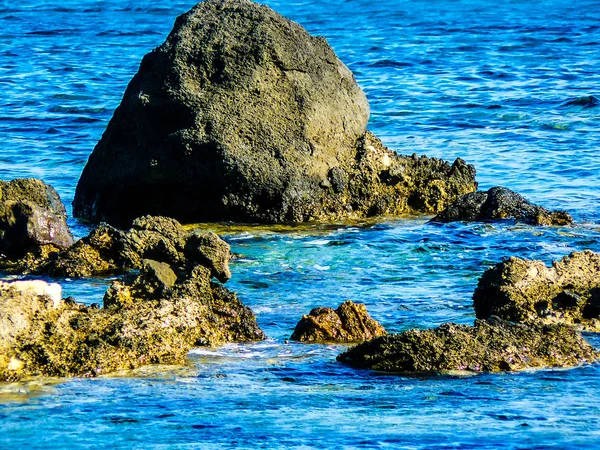 Vista Para Praia Costa Ilha Creta — Fotografia de Stock