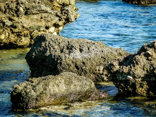 Vue Sur Plage Littoral Crète Île — Photo