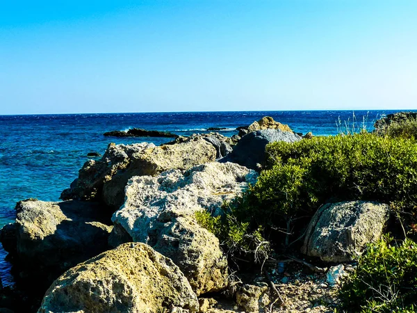 Vista Playa Costa Isla Creta — Foto de Stock