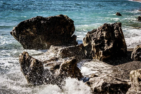 Vista Playa Costa Isla Creta — Foto de Stock