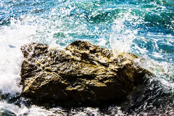 Uitzicht Het Strand Kustlijn Van Kreta Eiland — Stockfoto