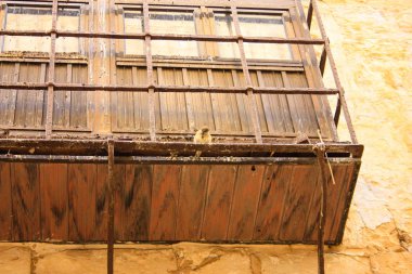 Eski Kudüs şehri, İsrail bir pencerede closeup