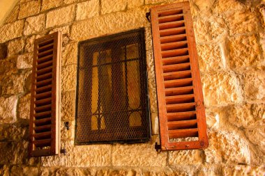 Eski Kudüs şehri, İsrail bir pencerede closeup