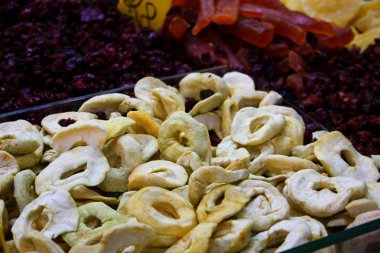 Mahane Yehuda Pazar Kudüs İsrail tezgahta Kuruyemiş