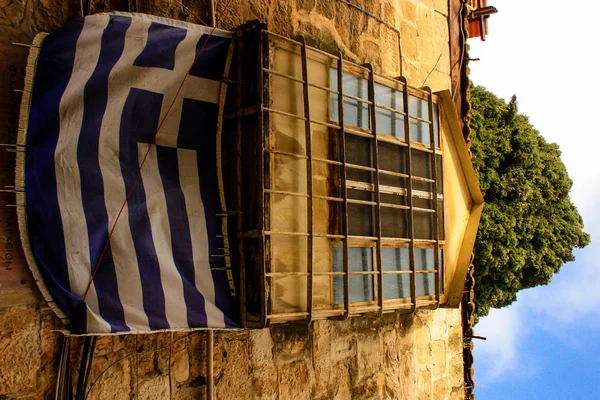 Nahaufnahme Eines Fensters Der Altstadt Von Jerusalem Israel — Stockfoto