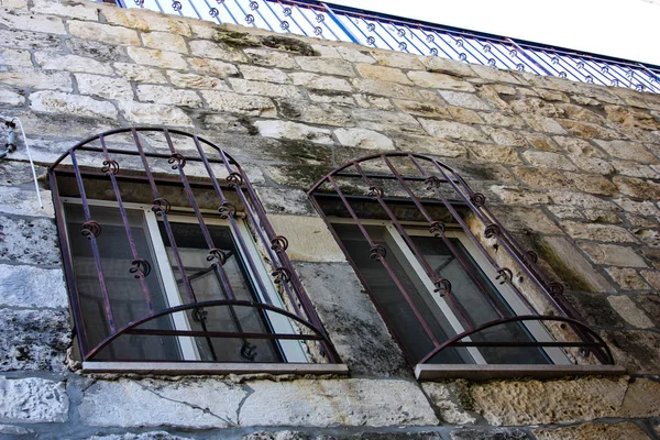 Primer Plano Una Ventana Ciudad Vieja Jerusalén Israel —  Fotos de Stock