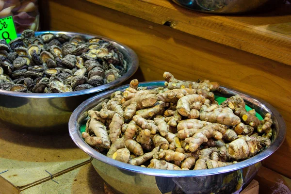 Cerrado Especias Colores Vendidos Mercado Mahane Yehuda Jerusalén Israel — Foto de Stock