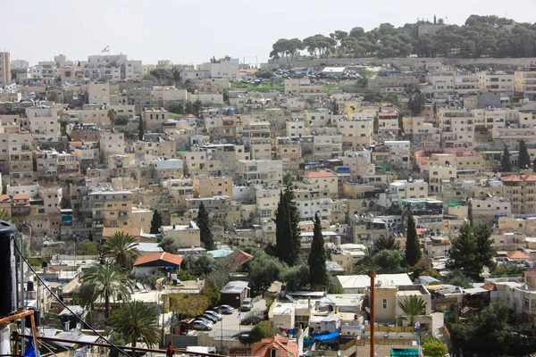 Панорамний Вид Єрусалиму Ізраїлі — стокове фото
