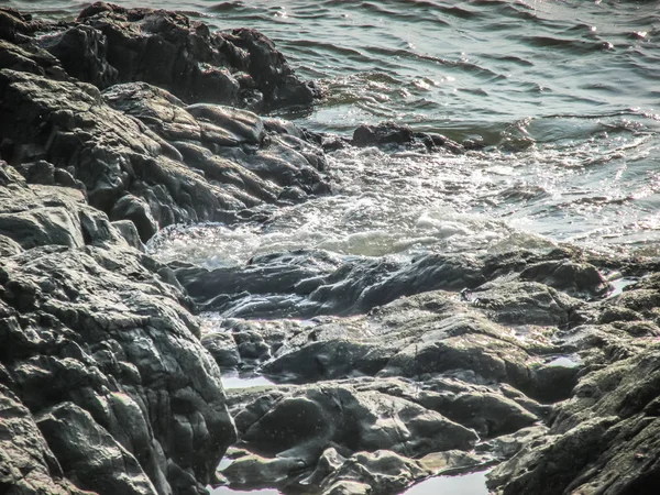 Coasta Sălbatică Plaja Din Sudul Indiei — Fotografie, imagine de stoc