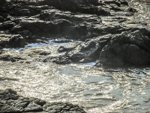 Wilde Kust Strand Zuid India — Stockfoto