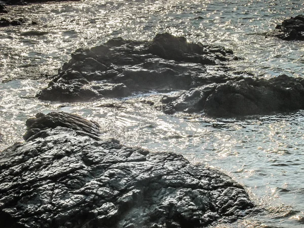 Côte Sauvage Plage Dans Sud Inde — Photo