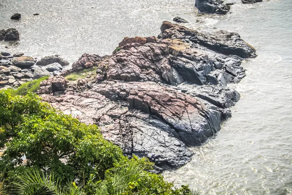 Côte Sauvage Plage Dans Sud Inde — Photo