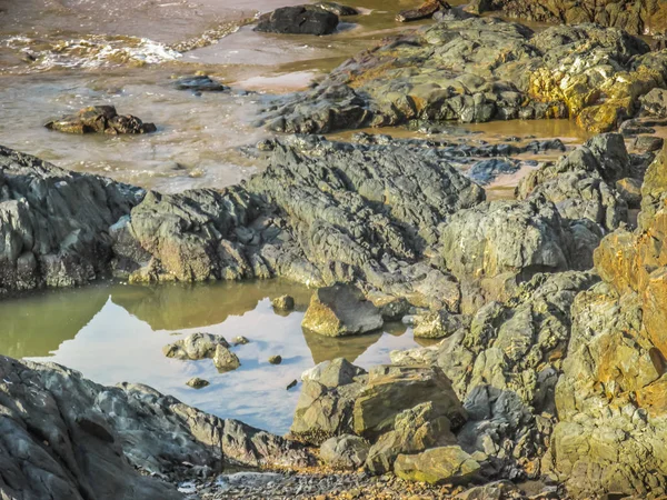 Wild Coastline Beach Southern India — Stock Photo, Image