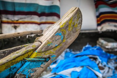 Balık tekne Güney Hindistan'da closeup