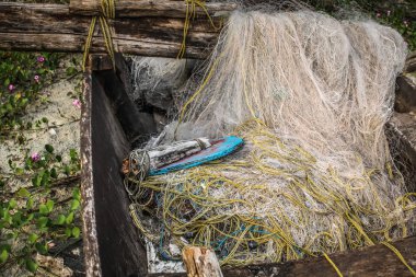 Balık tekne Güney Hindistan'da closeup