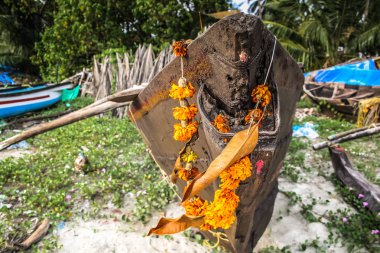 Balık tekne Güney Hindistan'da closeup